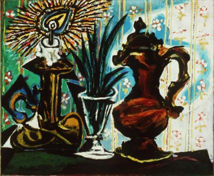 Pablo Picasso Still Life With Candle Nature Morte Avec Bougie
